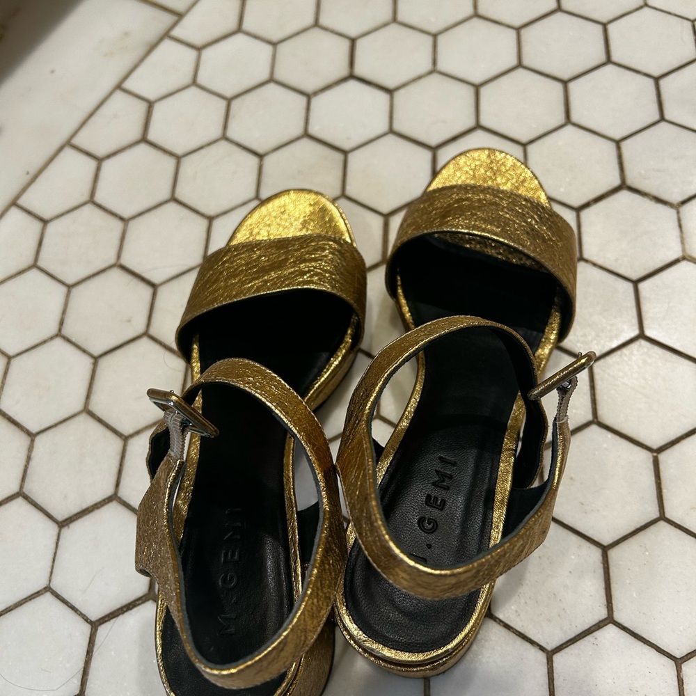M Gemi Elegant Gold Women's Sandals